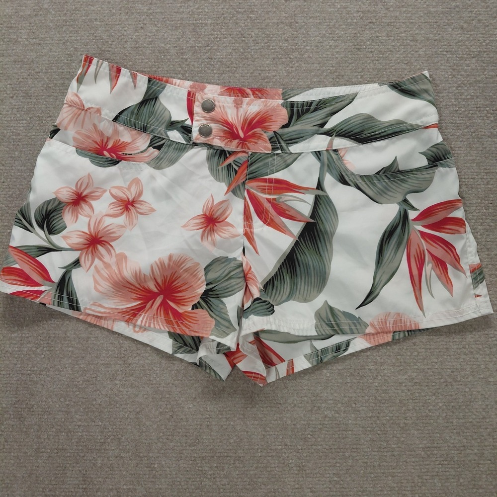 Mossimo Summer Floral Hawaiian Printed Board Shorts Size SMALL (Tropical Floral)